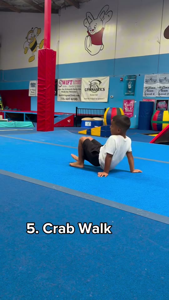 Crab walk: screenshot from the supplied demonstration at 0:20
