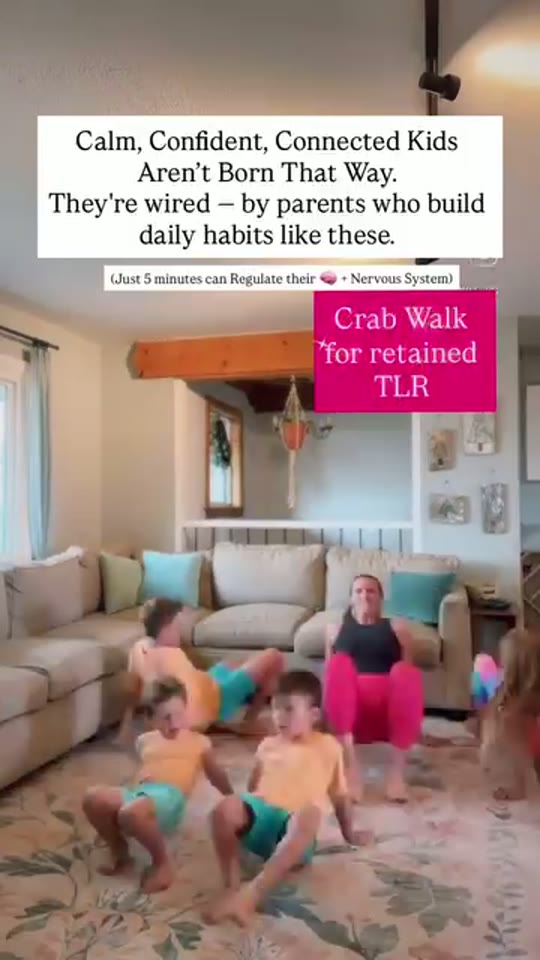 Family crab walk: screenshot from the supplied demonstration at 0:34