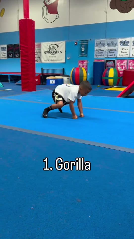 Gorilla: knuckle-supported crouch travel: screenshot from the supplied demonstration at 0:03