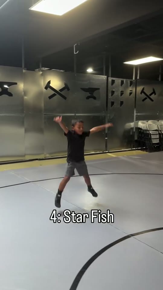 Starfish: open-and-close jumps: screenshot from the supplied demonstration at 0:23