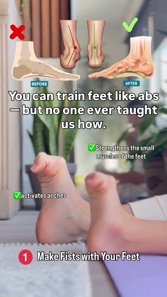 Curl and open your toes: screenshot from the supplied demonstration at 0:06